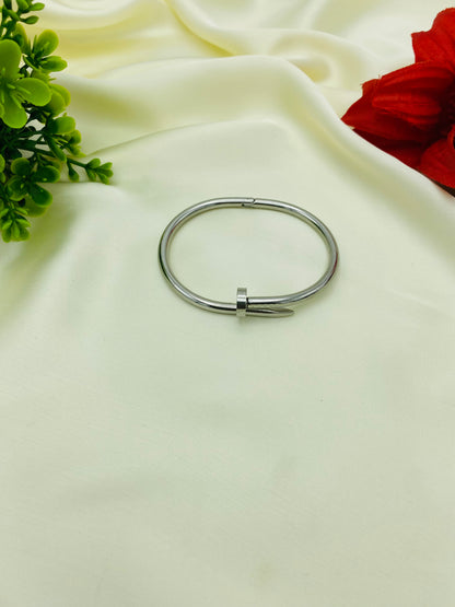 Nail Bangle Stainless Steel